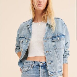 Agolde denim jacket - light wash - XS
